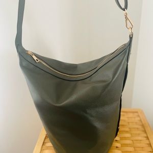 A New Day Target Green Pebble Texture Faux Leather Shoulder Bag & Sling Bag